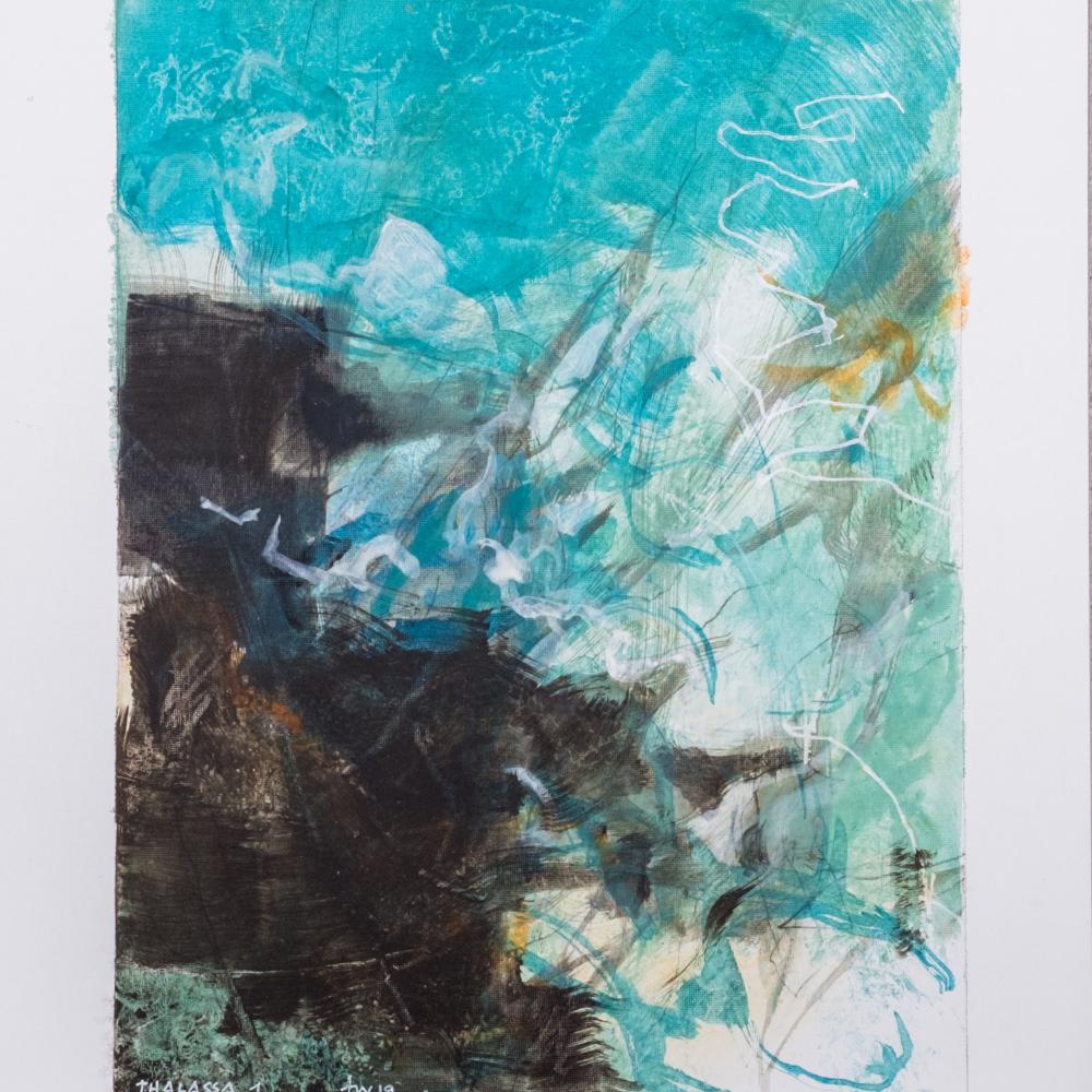 « Thalassa » 1<br>acryl et graphite / toile<br>32 x 24 cm<br>Fr. 900.-